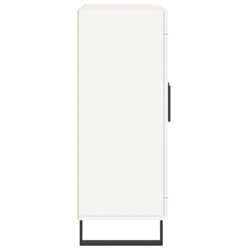 Сайдборд, бял, 69,5x34x90 см, инженерно дърво