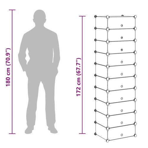 Сглобяем органайзер за обувки, 10 отделения, бял