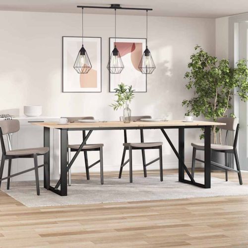 Плотове за маси, 4 бр, 100x50x1,7 см, правоъгълни, бор масив