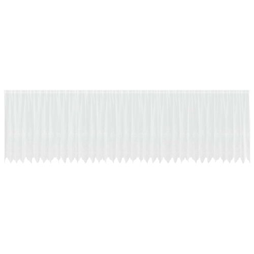 Перде от дантела С завеси Флорален Бяло 160 x 900 см Полиестер