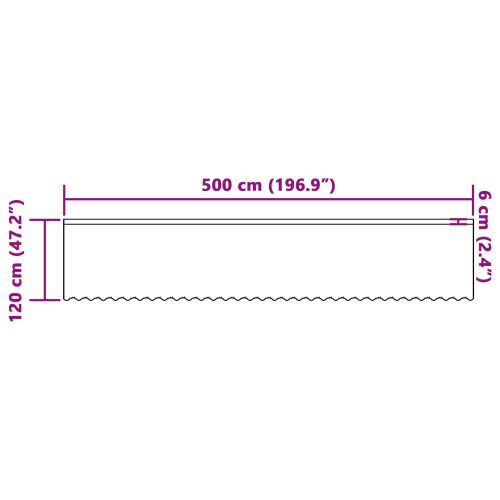 Перде от дантела С завеси Бяло 500 x 120 cm Полиестер