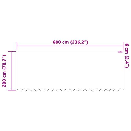 Перде от дантела С завеси Флорален Бяло 200 x 600 cm Полиестер