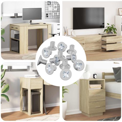 Калетни винтове 12 pcs Сребрист M4 x 6 мм Желязо