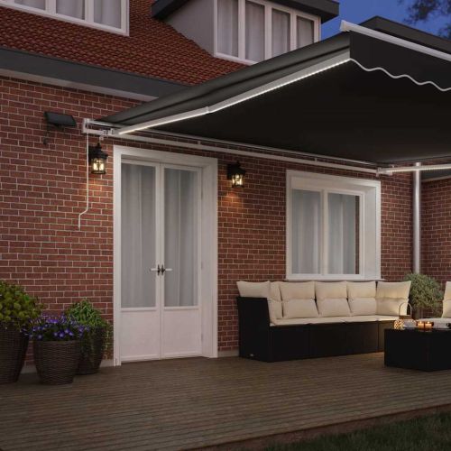 Рамка за сенник Бяло 400 × 350 cm Алуминий