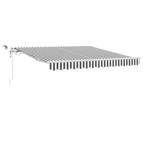 Автоматично прибираща се тента с LED антрацит и бял 300x250 см