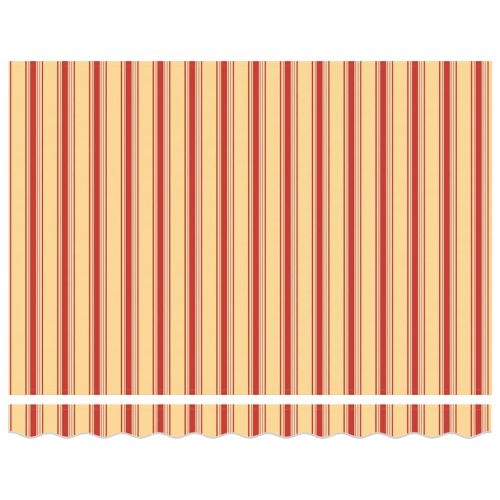 Сгъваем навес Жълт и оранжев 350 x 250 cm Полиестер и метал