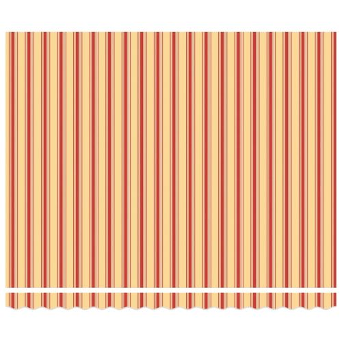 Сгъваем навес Жълт и оранжев 400 × 300 cm Полиестер и метал