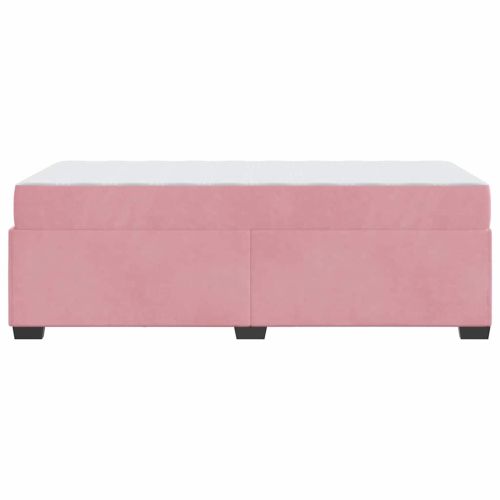 Рамка за легло с матрак Розово 80 x 200 cm текстил