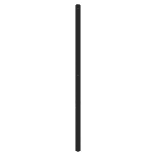 Метална резервна табла за легло, черна, 140 см