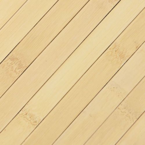 Килим, правоъгълен, светъл натурален, 60x400 см, бамбук