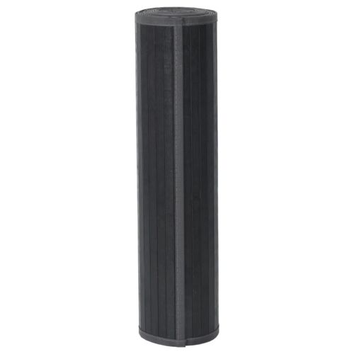 Килим, правоъгълен, сив, 60x200 см, бамбук