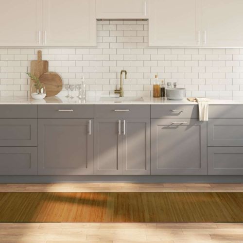 Килим, правоъгълен, кафяв, 70x300 см, бамбук