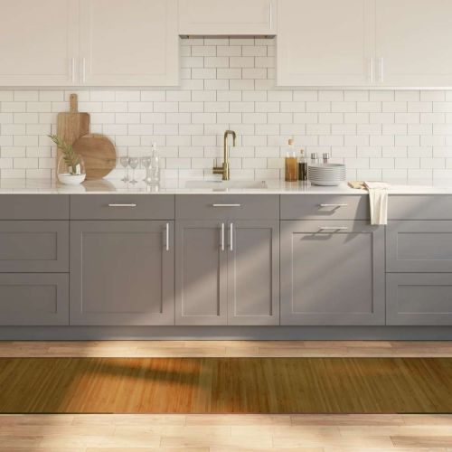 Килим, правоъгълен, кафяв, 70x400 см, бамбук