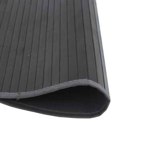 Килим, кръгъл, сив, 80 см, бамбук