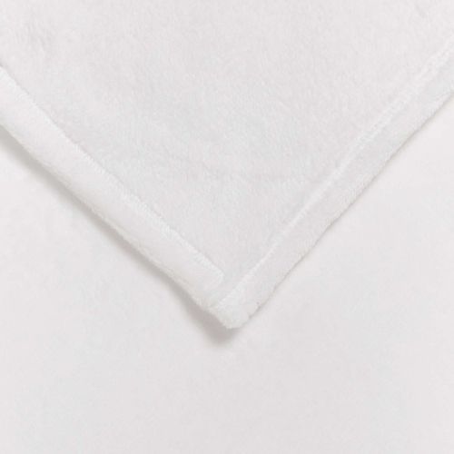 Одеяло Бяло 130 x 150 cm Мека вълна