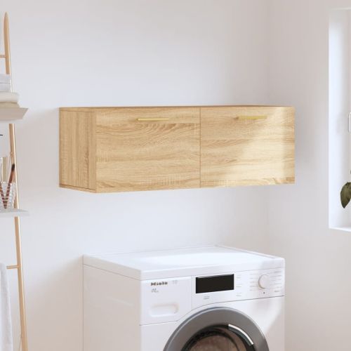 Стенен шкаф, сонома дъб, 100x36,5x35 см, инженерно дърво