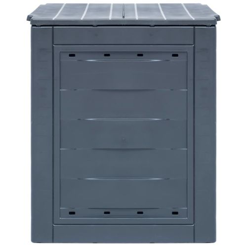 Градински компостери, 2 бр, сиви, 60x60x73 см, 520 л