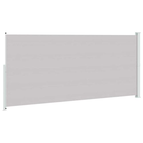 Прибираща се дворна странична тента, 220x500 см, сива