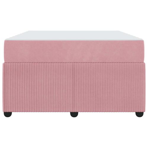 Рамка за легло с матрак Розово 120 x 190 cm текстил