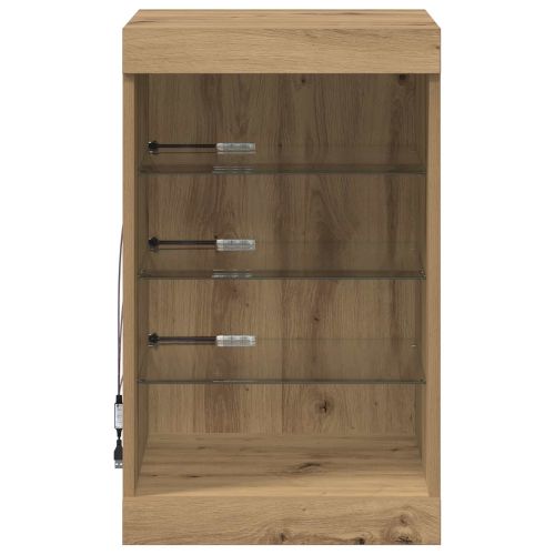 LED конзолна маса Дъб 41 x 37 x 67 см Инженерно дърво