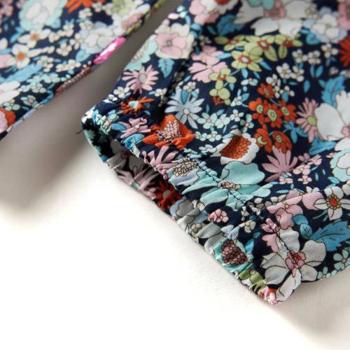 Детска риза с дълъг ръкав, тъмносиньо, 140