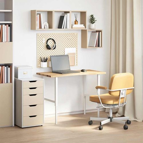 Плот на бюро 100x50x2,5 cm необработен масивен дъб правоъгълна