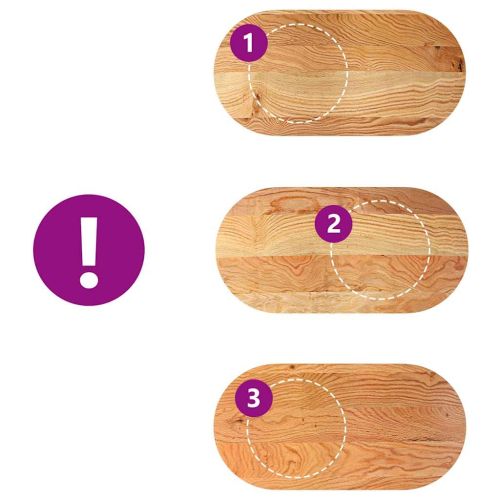 Плот за маса, светлокафяв, 120x60x2 см, дъб масив, овална