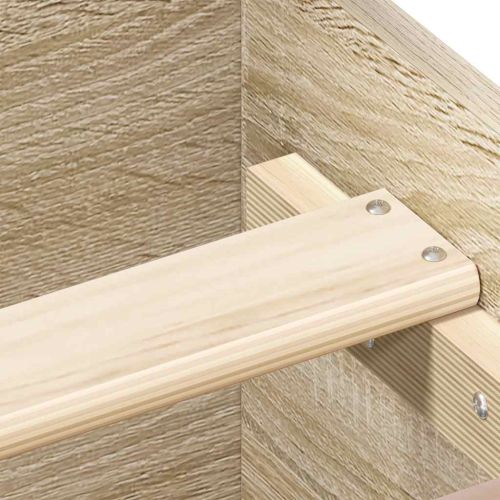 Рамка за легло без матрак сонома дъб 75x190 см инженерно дърво