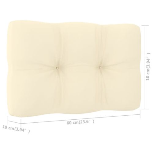 Градински лаундж комплект 4 части с възглавници импрегниран бор