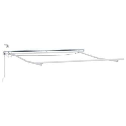 Рамка за сенник Бяло 350 x 250 cm Алуминий