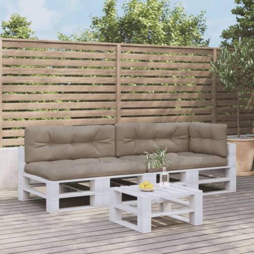 Палетни възглавници, 5 бр, таупе, текстил