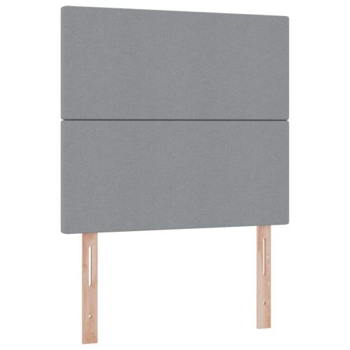 Легло с място за съхранение и матрак Светлосиво 90 x 200 cm