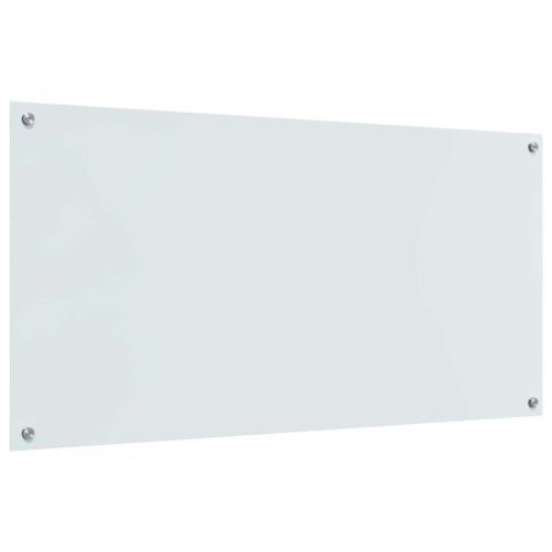 Кухненски гръб 2 pcs Бяло 120 x 60 cm закалено стъкло