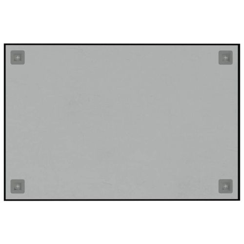 Магнитна дъска за стена, черна, 60x40 см, закалено стъкло