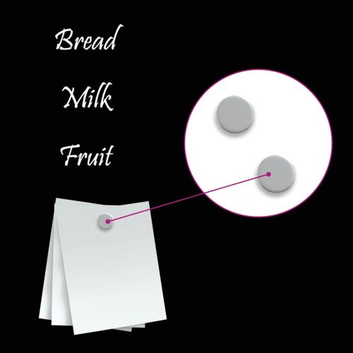 Магнитна дъска за стена, черна, 60x40 см, закалено стъкло