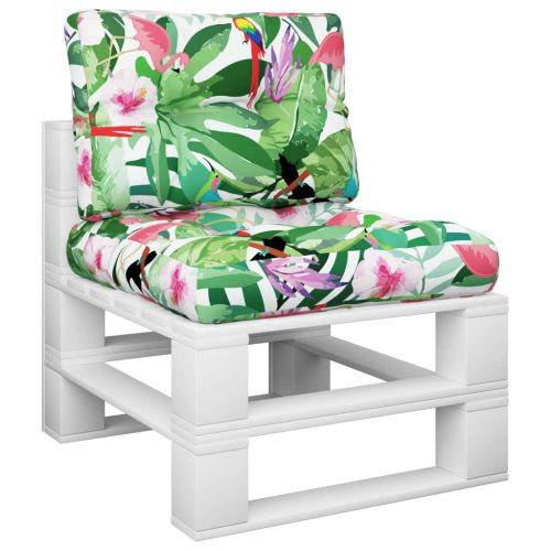 Палетни възглавници, 2 бр, многоцветни, текстил