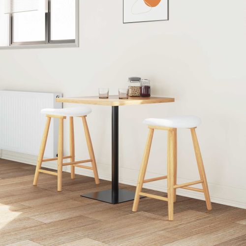 Обедени столове 2 pcs Естествен 46 x 37 x 63 см