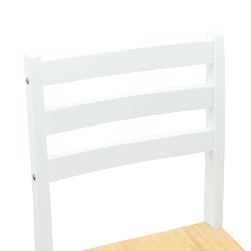 Обедени столове 2 pcs Бяло 40 x 47,5 x 99,5 см