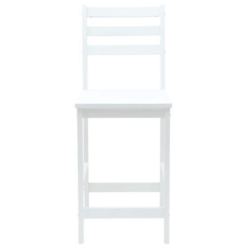 Обедени столове 2 pcs Бяло 40 x 47,5 x 99,5 см