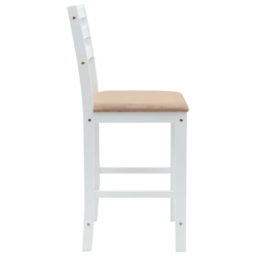 Обедени столове 2 pcs Бяло 40 x 47,5 x 99,5 см