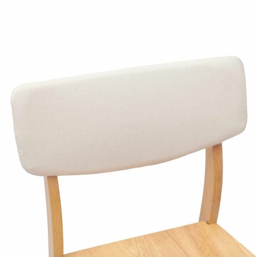 Обедени столове 2 pcs Естествен 48 x 49 x 95 см