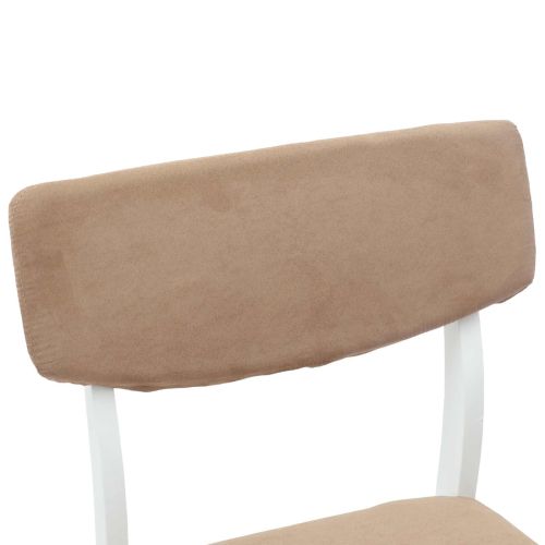 Обедени столове 2 pcs Бяло 48 x 49 x 95 см Солидно гумено дърво