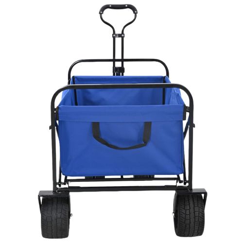 Сгъваем Ръчен Тролей Синьо 89 x 63 x 96 см