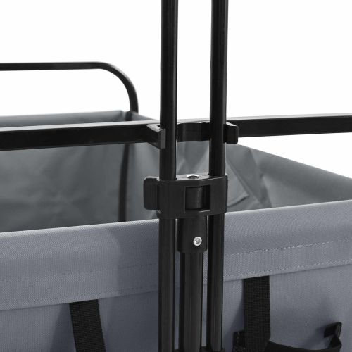 Сгъваем Ръчен Тролей Сив 89 x 63 x 96 см
