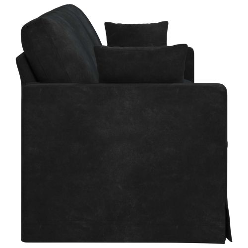 Диван Черно 228 x 78 x 80 см Кадифе
