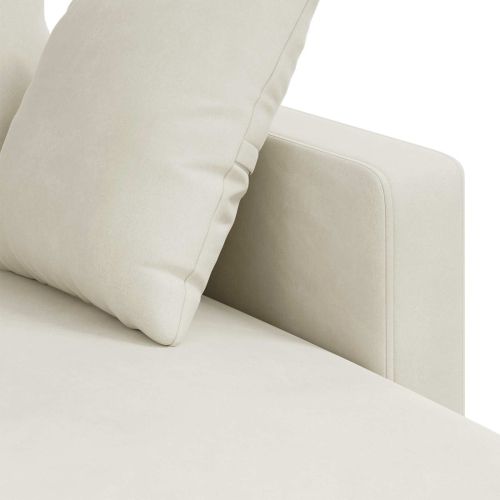 Диван Крем 198 x 134 x 80 см Кадифе