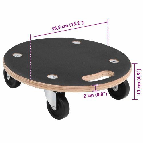 Транспортна количка 6 pcs Сив Шперплат