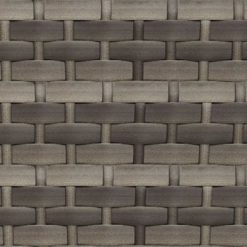 Комплект градински дивани 2 pcs Сив Полиротан и стомана