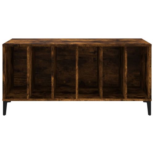 Шкаф за винилови плочи опушен дъб 100x38x48 см инженерно дърво