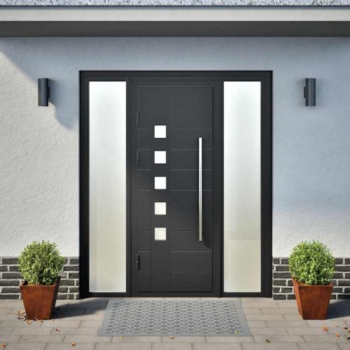 Градински саксии 2 бр. 30x30x30 см Изветряла стомана